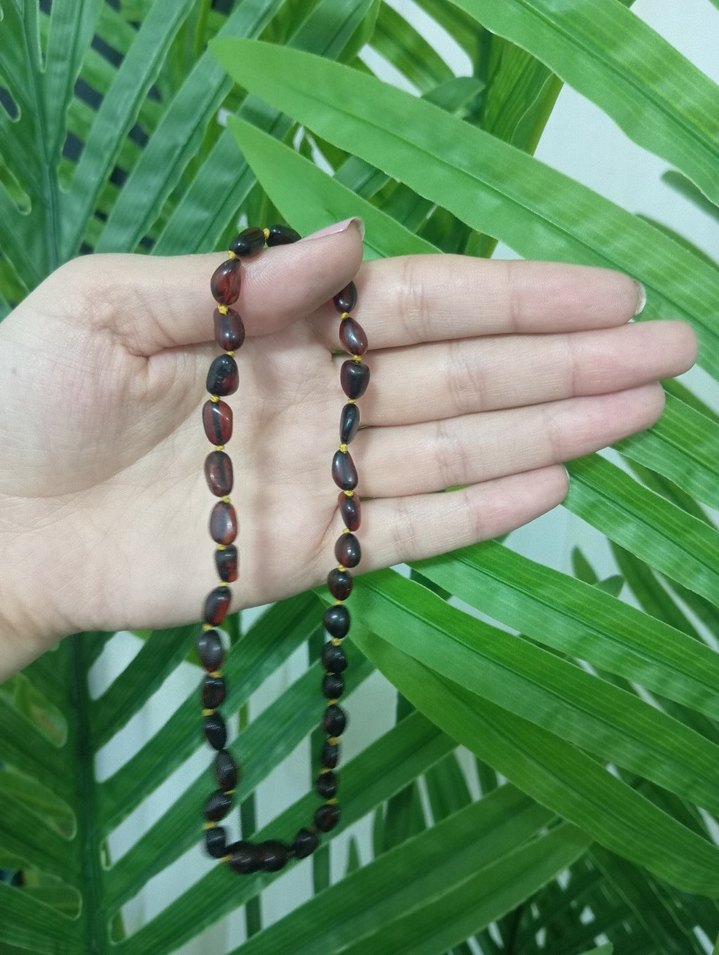 çocuk kehribar kolye - Görsel 3