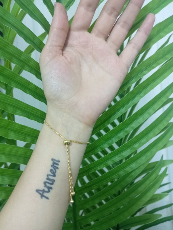 ortası gümüş zinciri çelik Firuze taşlı bileklik - Görsel 4