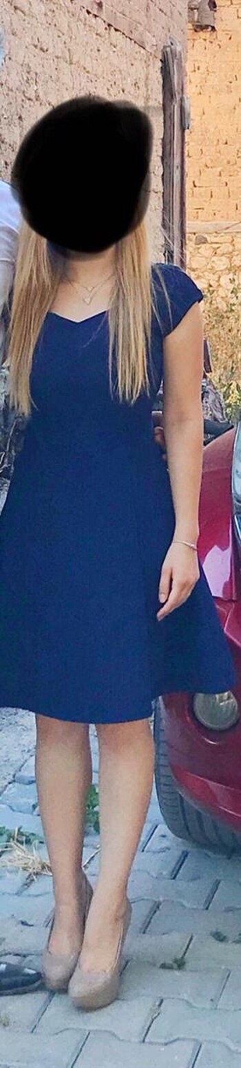 Diğer Lacivert kısa elbise