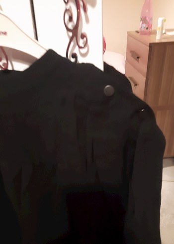 Siyah Drapeli tunik - Görsel 2