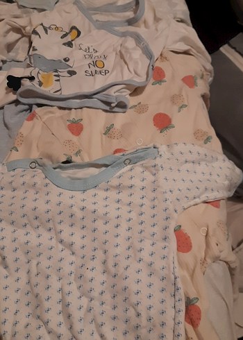 Gri Düğmeli Bebek Kısa Kollu Body - Görsel 3