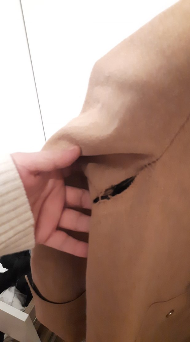 Düğmeli Bej Midi Süet Kadın Kaban - Görsel 3