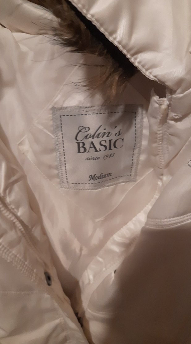 Beyaz Uzun Kollu Kadın Mont - Görsel 3