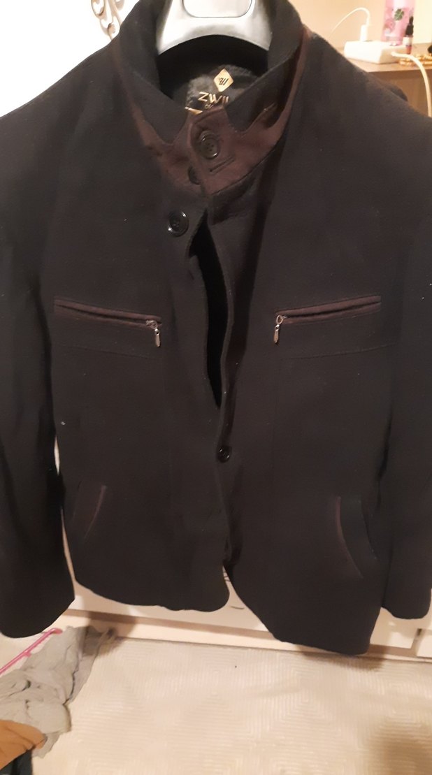 Erkek Siyah Deri Kısa Kesim Ceket - Görsel 4