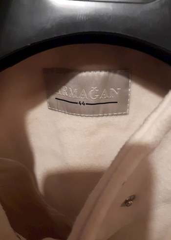 Bej Süet Düğmeli Uzun Kadın Kaban armagan marka - Görsel 2