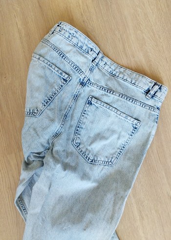28 Beden Kadın Mavi Pastel Midi Kot Pantolon