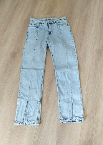 Kadın Mavi Pastel Midi Kot Pantolon