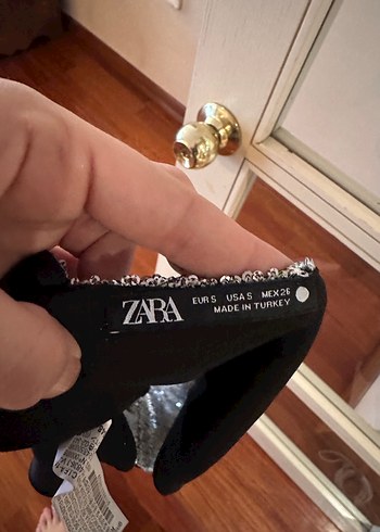 Zara Gri Payetli Mini Büstiyer - Görsel 4