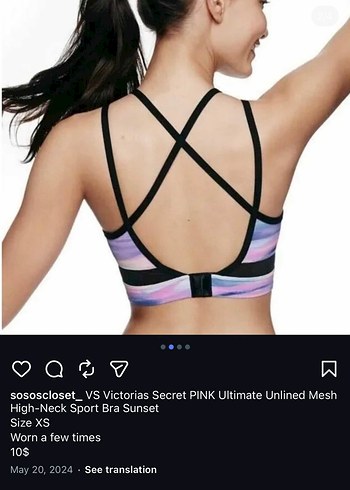 Pink Victorias Secret, Bra, Spor Sütyeni - Görsel 2