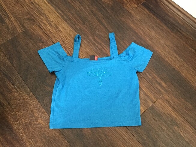 13-14 Yaş Beden Tyess kız çocuk crop bluz