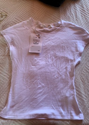 m Beden Pull&Bear Gri Kadın Crop Tişört