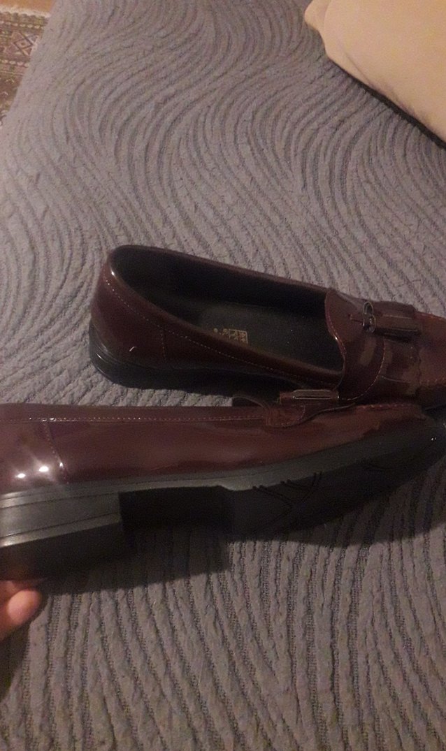 Kahverengi Deri Platform Topuklu Klasik Kadın Ayakkabı - Görsel 5