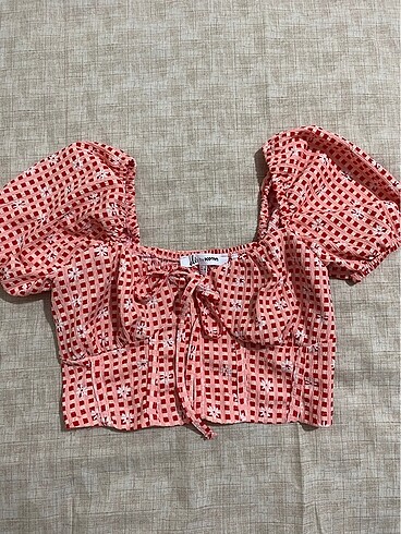 Bershka crop bluz