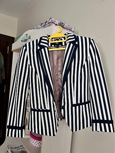 H&M Çizgili Blazer Ceket