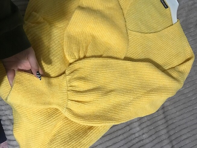 Sheinside Sarı yumuşacık triko kazak
