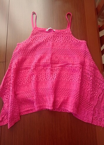 Pembe Askılı Bluz