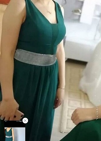Trendyol & Milla Su yeşili m beden abiye