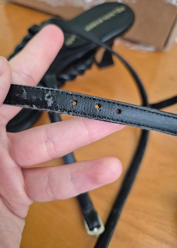 Siyah Örgülü Bantlı Topuklu Kadın Sandalet - Görsel 5