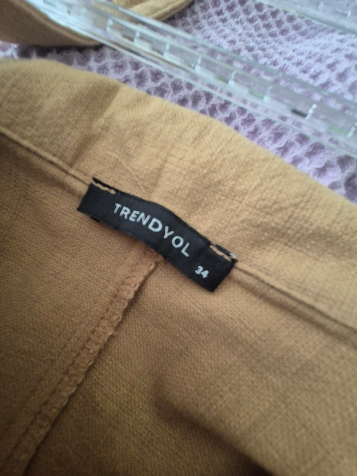 Bej Kemerli Elbise - Görsel 3