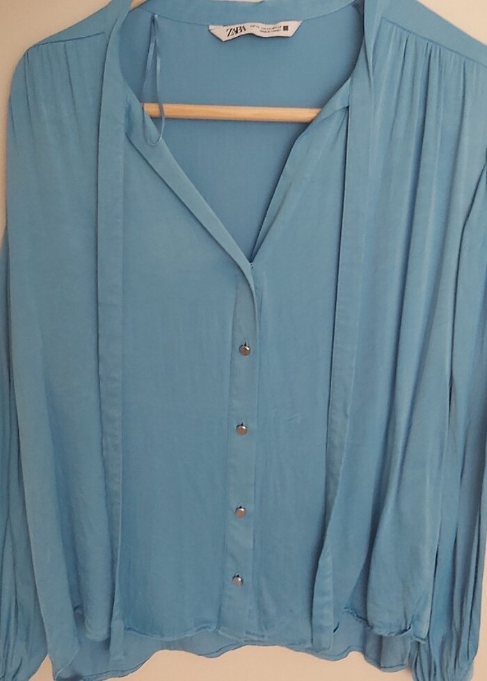 Zara Satan Gömlek - Görsel 3