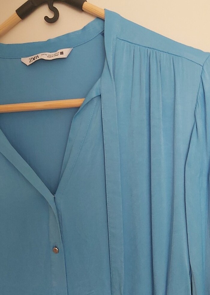 Zara Satan Gömlek - Görsel 4