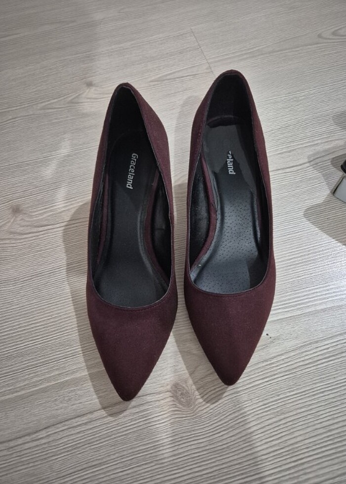 Süet Topuklu Ayakkabı - Görsel 2