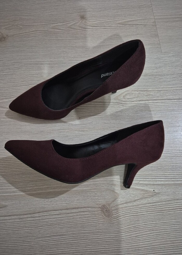 Süet Topuklu Ayakkabı - Görsel 3