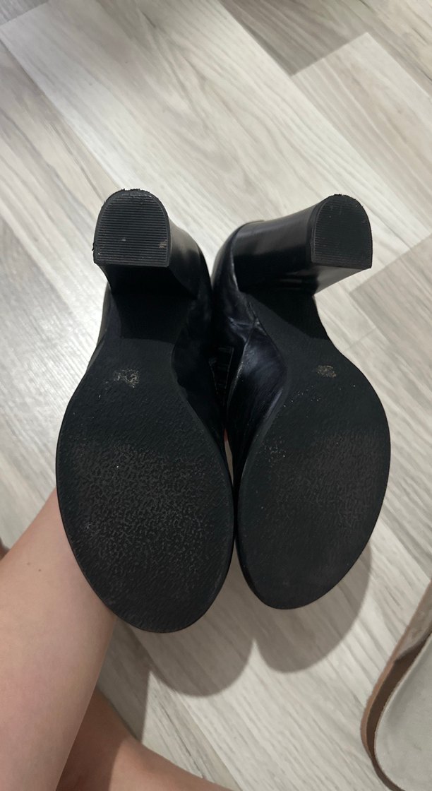 Siyah  Topuklu Kadın Ayakkabı - Görsel 2