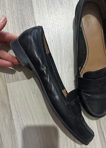 Siyah Deri  Kadın Babet - Görsel 2