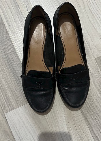 Siyah Deri  Kadın Babet - Görsel 4