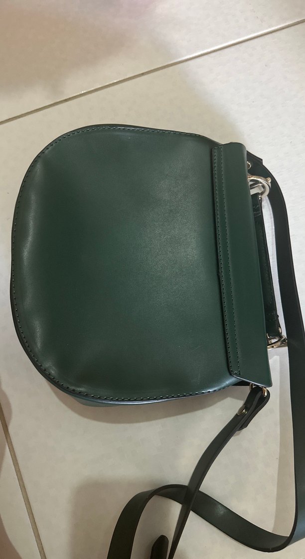 Klasik Yeşil Deri Kadın Çanta - Görsel 2