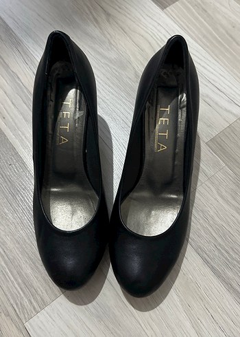 Siyah  Stiletto Topuklu Kadın Ayakkabı - Görsel 3