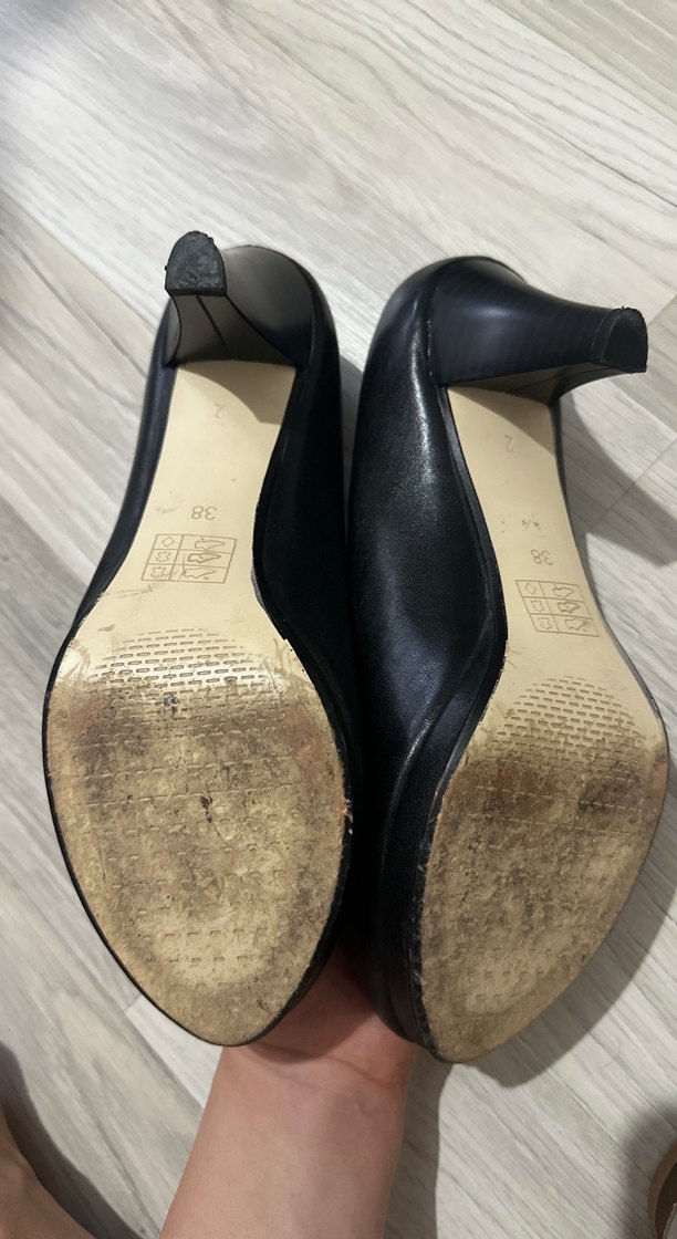 Siyah  Stiletto Topuklu Kadın Ayakkabı - Görsel 2