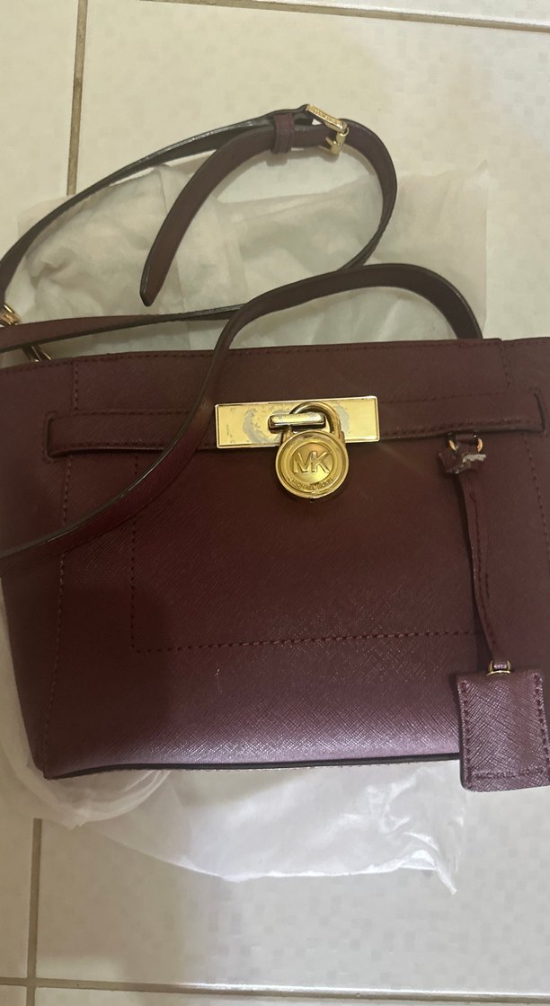 Bordo Deri Kadın Çanta - Görsel 2