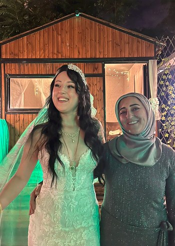 Straplez Bohem Uzun Kuyruklu Denizkızı Gelinlik - Görsel 2