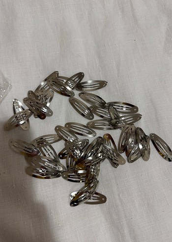 Diğer 25 Adetminimal Gumus Metal Sac Tokasi Seti
