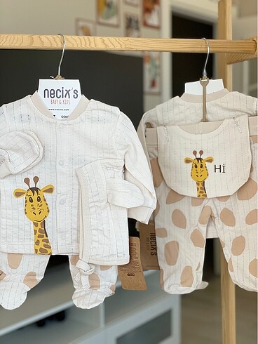 0-3 ay zürafa desenli 5?li hastane çıkışı - Görsel 2