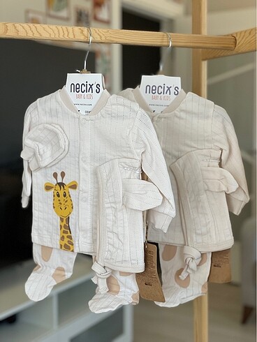 0-3 ay zürafa desenli 5?li hastane çıkışı - Görsel 3