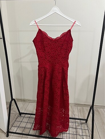 Zara Fransız güpür elbise