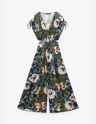 Zara Zara çiçek desenli tulum