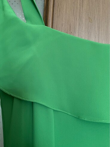 36 Beden Trendyol Yeşil Şifon Elbise 36 Beden