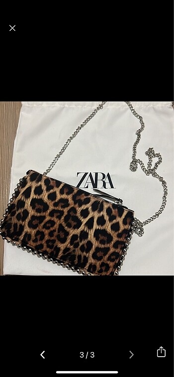 Beden Zara leopar çanta