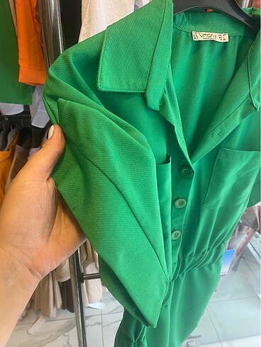 l Beden Yeşil elbise