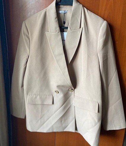 Bej blazer ceket