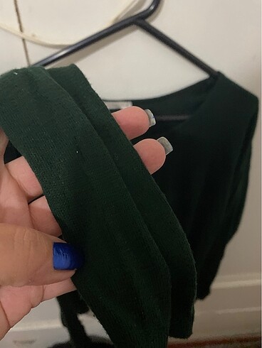 Zara Yeşil triko kazak