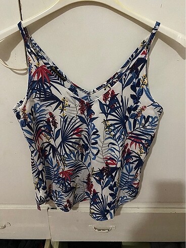 H&M Mavi askılı bluz