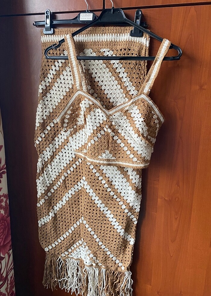 Kahverengi ikili plaj takım - Görsel 4