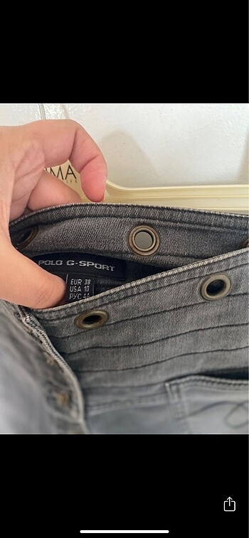 Bershka Gri kot etek