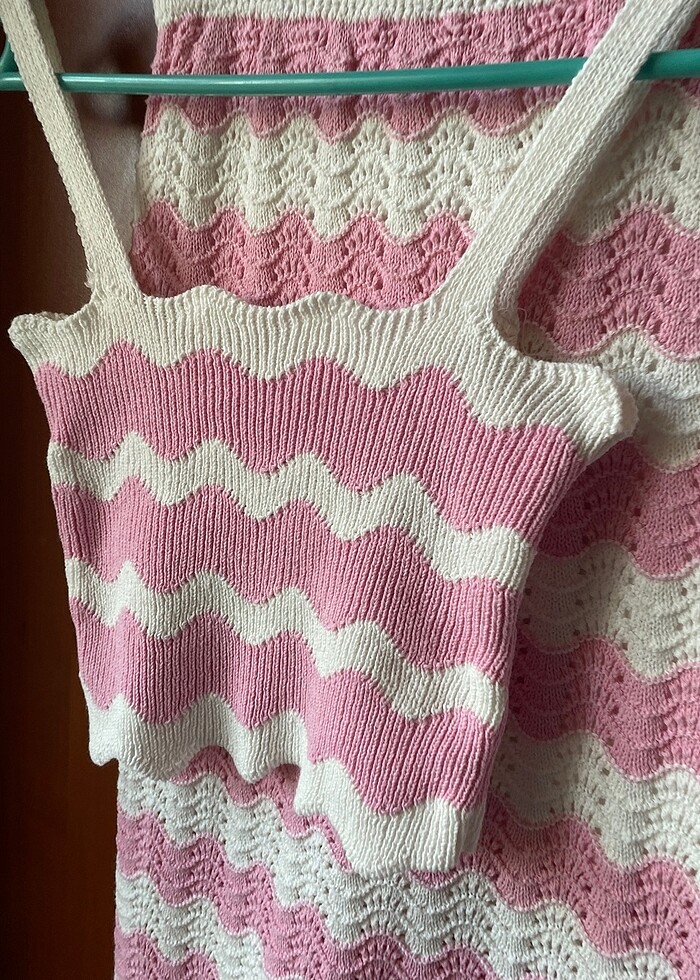 Pembe ikili triko  takım - Görsel 3