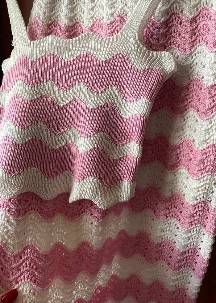 Pembe ikili triko  takım - Görsel 4